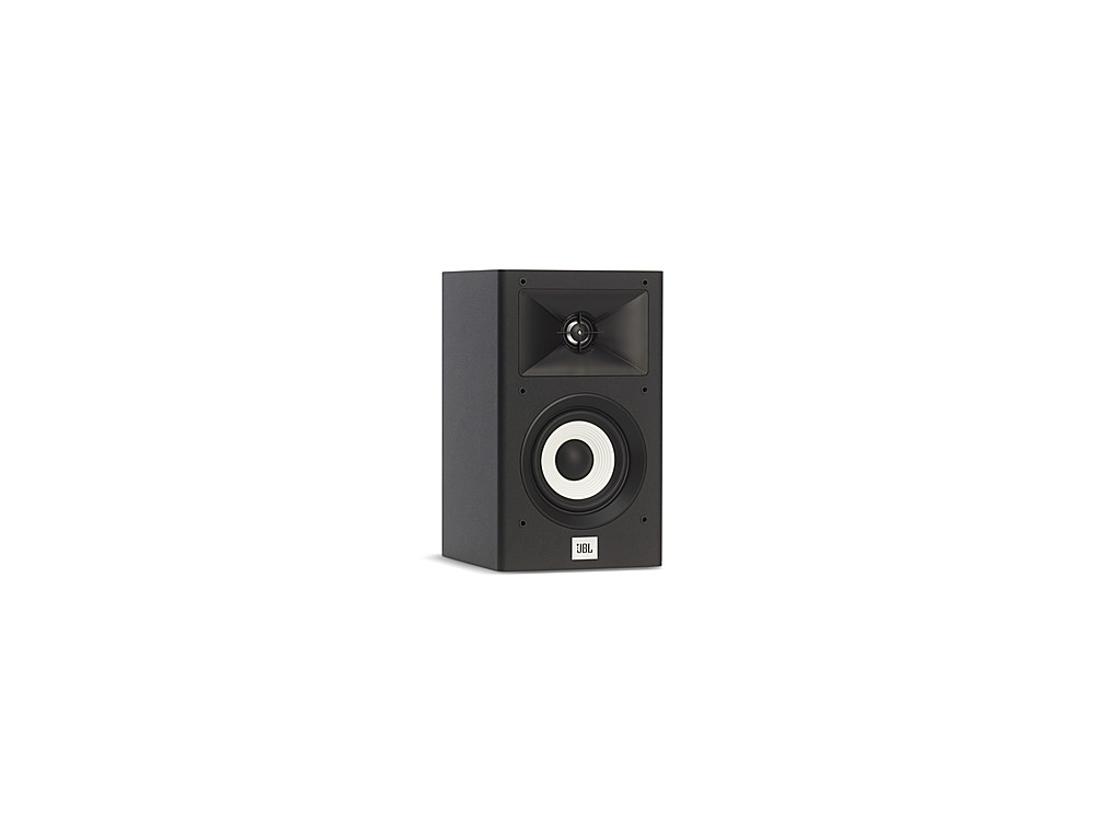 Left View: JBL Dual 4.5" Bookshelf Speakers - Black