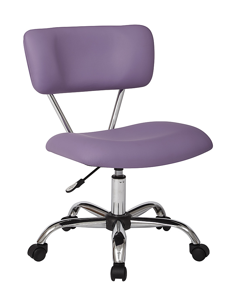 Angle View: OSP Home Furnishings - Vista Task Office Chair in Faux leather - Purple