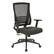 Angle. Office Star Products - Vertical Mesh Back Chair with Fabric Seat - Black Frame/Black Linen.
