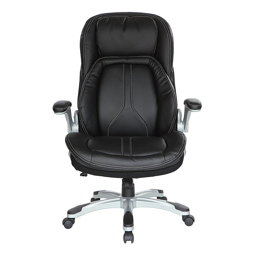 Proform® Diamond Accented Stitch Executive Chair with Genuine Top Grain  Leather