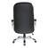 Alt View 11. Office Star Products - Black Bonded Leather Executive Chair with Padded Flip Arms and Silver Base - Black.
