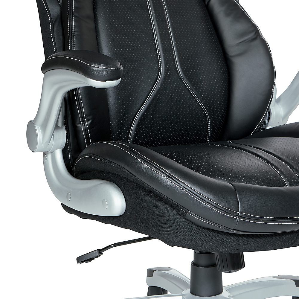 Office Star Products Bonded Leather Executive Chair with Padded