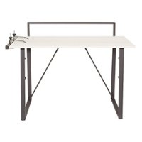 OSP Home Furnishings - Tinker Desk with Accessory Bar - Light Grey - Front_Zoom