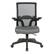 Front. Office Star Products - Manager's Chair with Breathable Mesh Back and Charcoal Fabric Seat with Black Nylon Base. - Charcoal.
