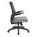 Left. Office Star Products - Manager's Chair with Breathable Mesh Back and Charcoal Fabric Seat with Black Nylon Base. - Charcoal.