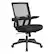 Angle. Office Star Products - Manager's Chair with Breathable Mesh Back and Black Fabric Seat with Black Nylon Base. - Black.
