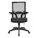 Front. Office Star Products - Manager's Chair with Breathable Mesh Back and Black Fabric Seat with Black Nylon Base. - Black.
