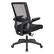 Alt View 11. Office Star Products - Manager's Chair with Breathable Mesh Back and Black Fabric Seat with Black Nylon Base. - Black.