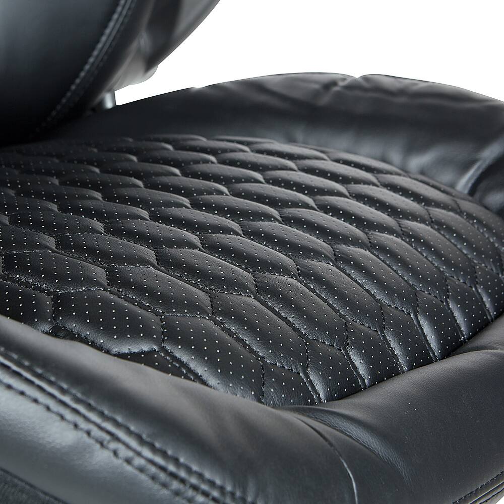 Alt View 12. Office Star Products - Executive High Back Chair with Black Bonded Leather and Flip Arms - Black.