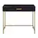 Front. OSP Home Furnishings - Modern Life Desk in Black Finish With Gold Metal Legs - Black.