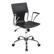 Angle. OSP Home Furnishings - Dorado Office Chair in Black Vinyl and Chrome Finish - Black.