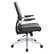 Left. Office Star Products - Manager's Chair with Breathable Mesh Back and Black Bonded Leather Padded Seat with a Silver Base. - Black / Silver.