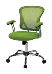 OSP Home Furnishings - Juliana Task Chair with Mesh Fabric Seat - Green - Front_Zoom