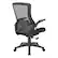Alt View 11. Office Star Products - Screen Back Manager's Chair in Black Mesh Seat with PU Padded Flip Arms with Silver Accents - Black.
