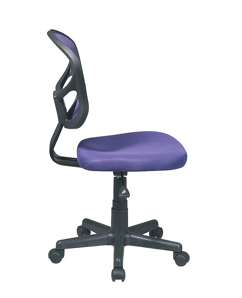 Left. OSP Home Furnishings - Mesh Task Chair - Purple.