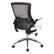Alt View 11. Office Star Products - Black Screen Back Manager's Chair with White Faux Leather Seat and Padded Flip Arms with Silver Accents - White.