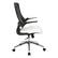 Left. Office Star Products - Black Screen Back Manager's Chair with White Faux Leather Seat and Padded Flip Arms with Silver Accents - White.