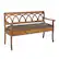 Angle. OSP Home Furnishings - Coventry Storage Bench in Distressed Toffee Frame and Latte Seat Cushion K/D - Distressed Toffee.