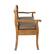 Left. OSP Home Furnishings - Coventry Storage Bench in Distressed Toffee Frame and Latte Seat Cushion K/D - Distressed Toffee.