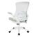 Alt View 12. Office Star Products - White Screen Back Manager's Chair in Linen Stone Fabric and PU Arms Pads - Linen Stone.