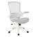 Angle. Office Star Products - White Screen Back Manager's Chair - Linen Stone.