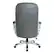Alt View 11. Office Star Products - Grey Bonded Leather Executive Chair with Padded Flip Arms and Silver Base - Grey.