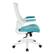 Left. Office Star Products - White Screen Back Manager's Chair - Linen Turquoise.