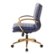 Left Zoom. OSP Home Furnishings - Mid-Back Faux Leather Chair with Gold Finish in Faux Leather - Navy.