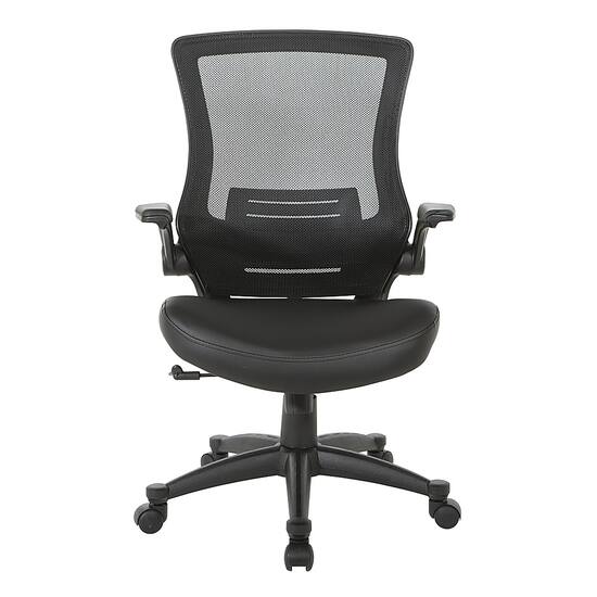 Office Star Products Screen Back Manager's Chair in Faux Leather