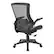 Alt View 11. Office Star Products - Screen Back Manager's Chair in Black Faux Leather Seat with PU Padded Flip Arms with Silver Accents - Black.
