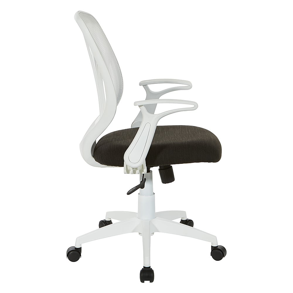 Left View: Office Star Products - Mesh Office Chair - White