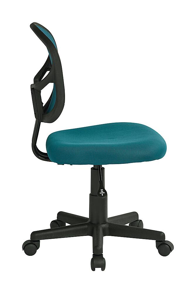 Left. OSP Home Furnishings - Mesh Task Chair - Blue.