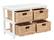 Alt View 15. OSP Home Furnishings - Seabrook Two-Tier Storage Unit with Natural Baskets - White.