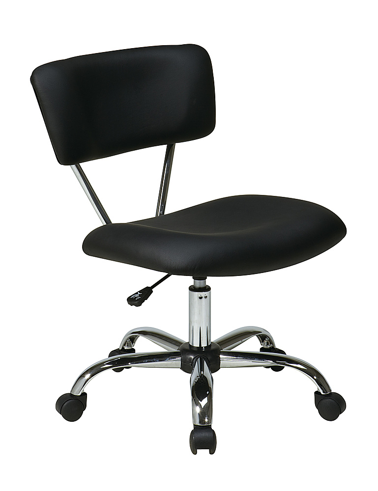 Angle View: OSP Home Furnishings - Vista Task Office Chair in Vinyl - Black