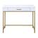 Front. OSP Home Furnishings - Modern Life Desk in White Finish With Gold Metal Legs - White.