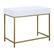 Alt View 13. OSP Home Furnishings - Modern Life Desk in White Finish With Gold Metal Legs - White.