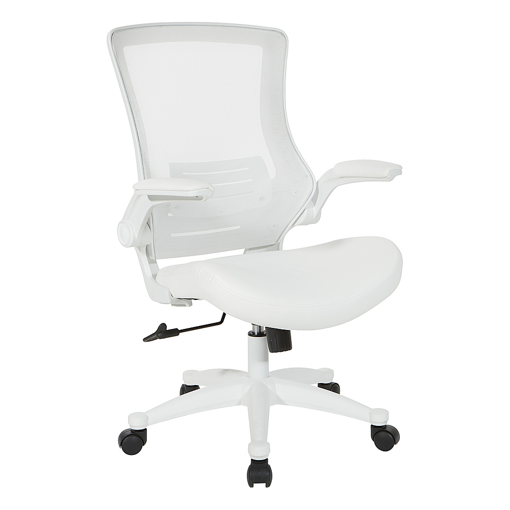 Marconi White Low Back Desk Chair