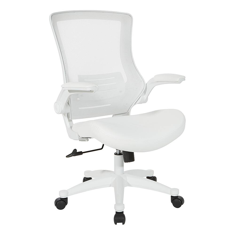 Angle. Office Star Products - White Screen Back Manager's Chair - White.