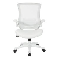 Office Star Products - Screen Back Manager's Chair - White - Front_Zoom