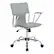 Angle. OSP Home Furnishings - Dorado Office Chair in Grey Vinyl and Chrome Finish - Grey.