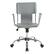 Front. OSP Home Furnishings - Dorado Office Chair in Grey Vinyl and Chrome Finish - Grey.