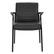 Front. Office Star Products - Guest Chair - Black Frame/Black Faux Leather.