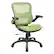 Angle. Office Star Products - Mesh Seat and Back Manager’s Chair in Green Mesh - Green.