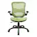 Front. Office Star Products - Mesh Seat and Back Manager’s Chair in Green Mesh - Green.