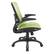 Left. Office Star Products - Mesh Seat and Back Manager’s Chair in Green Mesh - Green.