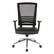 Front. Office Star Products - Black Frame Chair with Chrome Base with Black Bonded Leather Seat - Black.