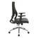 Left. Office Star Products - Black Frame Chair with Chrome Base with Black Bonded Leather Seat - Black.