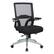 Angle. Office Star Products - Manager's Chair with Breathable Mesh Back and Black Fabric Seat with a Silver Base. - Black.