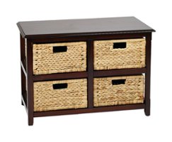 OSP Home Furnishings - Seabrook Two-Tier Storage Unit With Espresso Finish and Natural Baskets - Espresso - Alt_View_Zoom_11