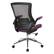 Alt View 11. Office Star Products - Black Screen Back Manager's Chair with Purple Faux Leather Seat and Padded Flip Arms with Silver Accents - Purple.